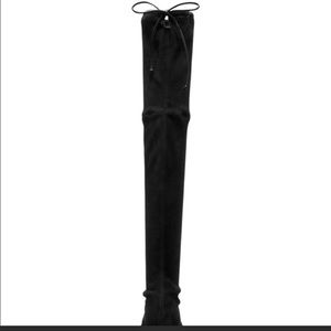 Stuart Weitzman black suede Lowland Boots